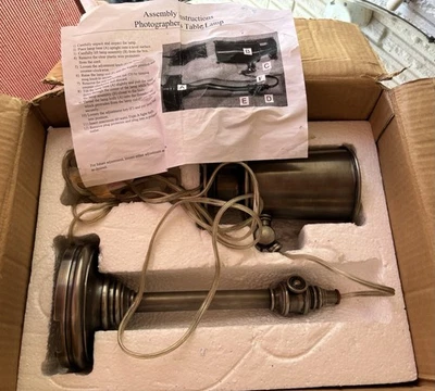 VISUAL COMFORT & COMPANY ANTIQUE NICKEL PHOTOGRAPHER TABLE LAMP - Изображение 1 из 4