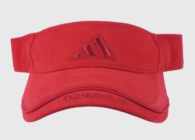 DE COLECCIÓN Adidas Años 90 VISERA DE SOL VERANO SOMBRERO GORRA TRI BAR LOGO ROJO OSFM ADULTO NUEVO CON ETIQUETAS Foto 1 de 4
