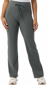 32 Degrees Women`s Wide Leg Ribbed Semi-Flare Yoga Pants (Green,2X) - Picture 1 of 4