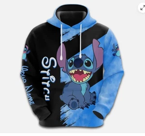 Stitch Ohana Hoodie Personalized Stitch Hoodie 3d - all printed, hot 2025 - Picture 1 of 3