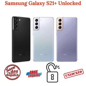 Samsung Galaxy S21+ Plus Black Violet Silver 128GB Unlocked – Pristine Condition - Picture 1 of 27