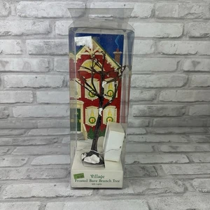 Abt. 56 5243-4 Weihnachts Schneedorf mattierter nackter Ast Baum mit Lichtern - Bild 1 von 4