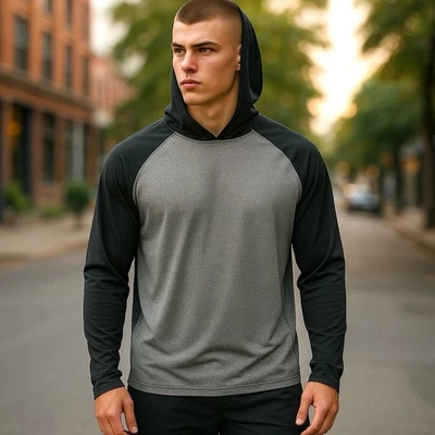 Sudadera con Capucha Antigua Cannon Para Hombre 2XL Manga Larga Ligera Elástica Negra/Gris Nueva con Etiquetas Foto 1 de 4