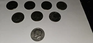 1971-D Kennedy Half Dollar Lot Of Eight(8) - Picture 1 of 9