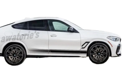 Наклейка наклейка на автомобиль для BMW X6 E70 E71 F16 G06 графика боковая дверь гоночные полосы - Изображение 1 из 4