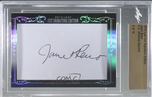 2014 Leaf Cut Signature Edition 8/16 Janet Reno Leaf Authentics Encased Auto f6p