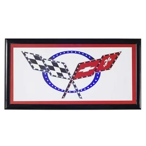 Chevrolet Corvette LED Light Up Mirror Sign 19" x 10" Stingray Garage Man Cave - Picture 1 of 7
