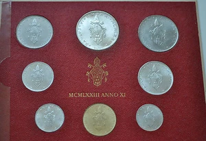 1973 Vatican City Paul VI (XI Year) Coin Set - Unc - Picture 1 of 2