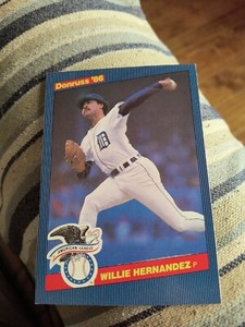 WILLIE HERNANDEZ 1986 DONRUSS ALL STAR OVERSIZED CARD #43 FREE SHIPPING