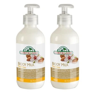 (2 Pack)Corpore Sano Body Milk Sweet Almonds-Nourishing and emollient-UV FILTERS - Picture 1 of 2
