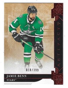 2019-20 UPPER DECK ARTIFACTS JAMIE BENN ARTIFACTS RED #134 DALLAS STARS 018/399