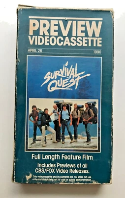Survival Quest, 1990 VHS, Screener! Don Coscarelli Henriksen, Phantasm, RARE! - Image 1 of 2