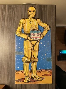 1977 Vintage Star Wars Geburtstagskarte C3PO C-3PO Droide 10" x 5" Größe Umschlag NEU - Bild 1 von 8