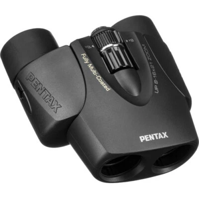 Pentax 8-16x21 U-Series UP Binoculars (Black) - Image 1 of 4