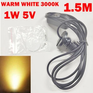 USB Mini Spotlight 1W DC5V Warm White 3000K Surface Mounted LED Downlight US - Picture 1 of 18