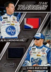 2017 Absolute Team Tandems #8 AJ Allmendinger Chris Buescher - NM-MT - Picture 1 of 1
