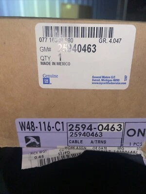 Cable de palanca de cambios de transmisión automática OEM GM nuevo en caja-GT GM piezas 25940463 Foto 1 de 4