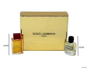 D&G COLLECTION PARFUM MINIATURE SET WITH POUR FEMME EDT & POUR HOMME EDT SPLASH - Picture 1 of 1