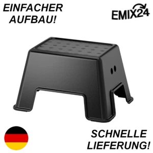 IKEA BOLMEN Tritthocker Kindertritt Schwarz Kinder Stufe Badezimmerhocker - Bild 1 von 4