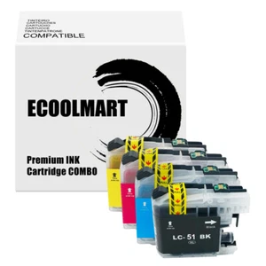 4PK Ink Cartridge fits Brother LC51 MFC-240C MFC-230C MFC-885c MFC-465cn 5860CN - Picture 1 of 1