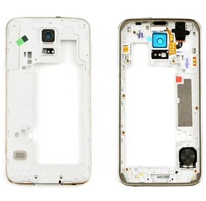 COVER FRAME CORNICE ARGENTO+FLAT SAMSUNG GALAXY S5 G900 +ALTOPARLANTE RICAMBIO - Foto 1 di 8