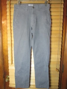 Goodfellow Flat Front Straight Leg Men's 30x31 Gray Hennepin Chino Canvas Pants - Picture 1 of 5