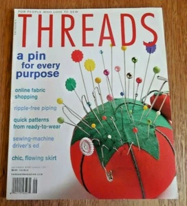 THREADS Magazine September 2005: Online Fabric Shopping*Chic Skirt*Piping*MORE - Picture 1 of 5