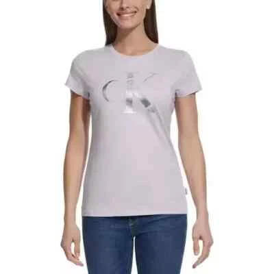 Camiseta de mujer Calvin Klein Jeans manga corta, púrpura, talla XL Foto 1 de 4