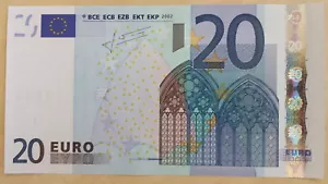EUROPEAN UNION 20 Euros 2002 P10p (P Netherlands) Trichet UNC Banknote - Picture 1 of 2