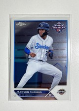 Jackson Chourio 2023 Topps Pro Debut Chrome PDC-40 Biloxi Shuckers RC Brewers