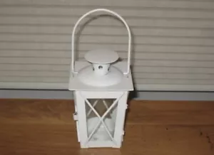 LINTERNA TEALIGHT DE METAL BLANCO - Imagen 1 de 2