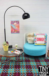 12" Fashion Doll Chunky Plaid Area Rugs by TINY FROCK - 2 Colors - Picture 1 of 10