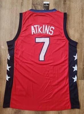 ARIEL ATKINS SIGNED AUTOGRAPH AUTO TEAM USA OLYMPIC JERSEY MYSTICS WNBA PROOF - Image 1 of 4