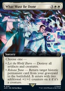 MTG WHAT MUST BE DONE 157 FOIL EXC - CIÒ CHE DEVE ESSERE FATTO - ACR X EN - Imagen 1 de 1