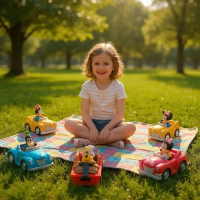 Disney Junior Pull Back Vehículo Minnie, Pluto, Goofy Foto 1 de 4