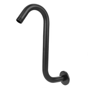 8-inch Stainless Steel High-rise Extension-curved Gooseneck Shower Extension Arm - Picture 1 of 8