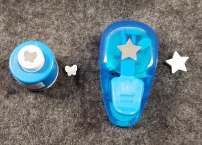 2 бумажных пробойника бабочка и звезда для скрапбукинга карт для рукоделия (C12B2) - Изображение 1 из 4