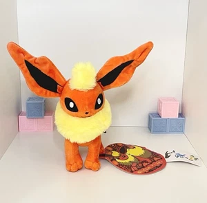 Flareon 8” Peluche Pokemon Centro Japón JP Exclusivo Colección Eevee Limitada Nuevo con Etiquetas - Imagen 1 de 12