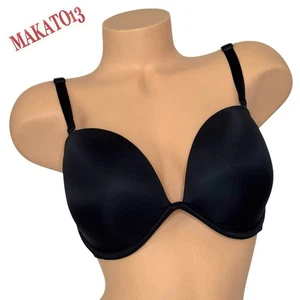 Victoria's Secret 38D BARE Multi-Way Strapless Uplift light Push up Bra Black - Picture 1 of 6