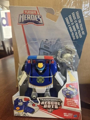Playskool Heroes Transformers Rescue Bots Chase The Police Bot  New *Box Damage* - Image 1 of 4