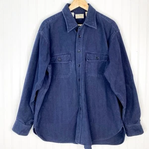 L.L.Bean Chamois Cloth Long Sleeve Flannel Men’s Button Down 17.5 Vintage - Picture 1 of 3