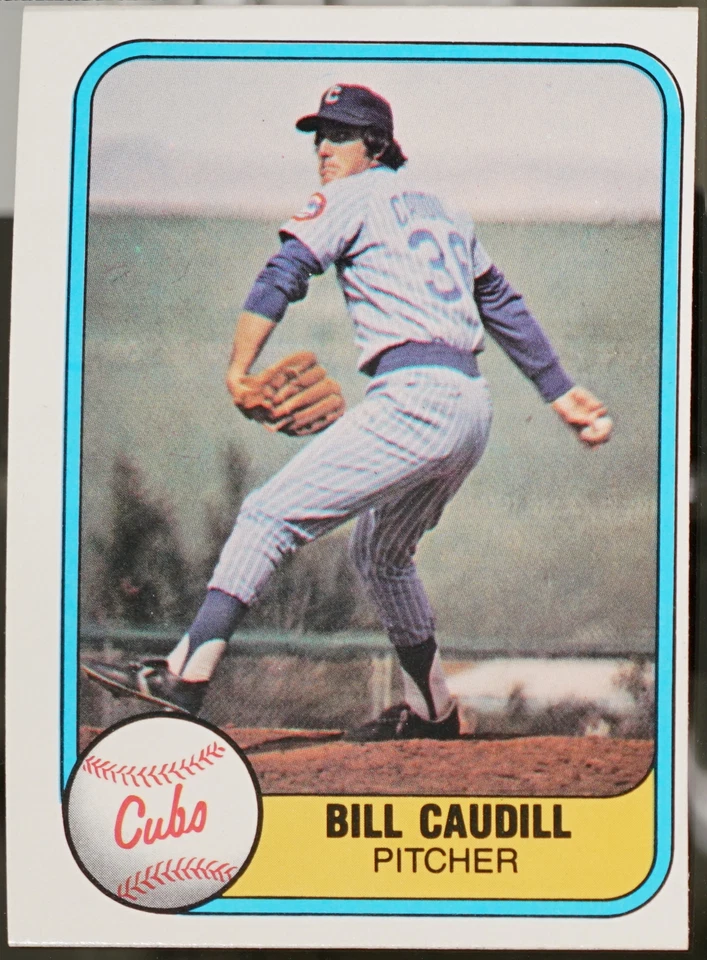 1981 Fleer Baseball Bill Caudill #306 EX - Image 1 of 1