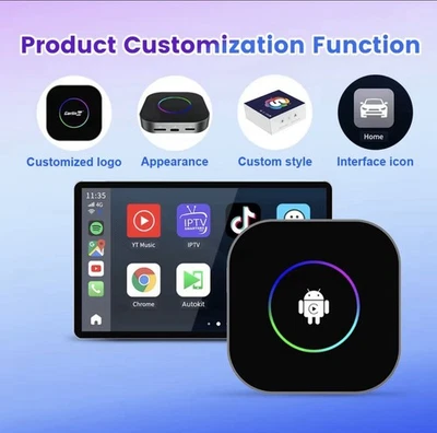 ✅CarlinKit AI Box LED Android 13 con YouTube, TV,Netflix e CarPlay Wireless ✅ - Immagine 1 di 3