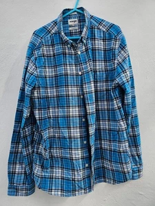Mens wrangler shirt large organic cotton regular checkered design - Picture 1 of 7