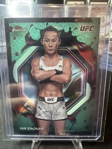 2024 Topps Finest UFC - RARE Aqua Glitter Refractor SP - Yan Xiaonan #242 - Picture 1 of 2