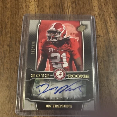 2012 SPx Football Dre Kirkpatrick 146/225 #89 RC Auto Alabama Crimson Tide - Image 1 of 2