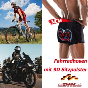 Fahrradhose Radunterhose Fahrradhosen mit Sitzpolster Fahrrad Radlerhose NEU - Bild 1 von 17