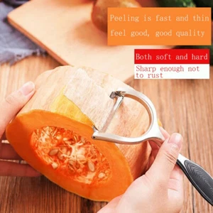 Stainless Steel Vegetable & Fruit Peeler Set - Non-Slip Handle Potato Peeler - Imagen 1 de 9