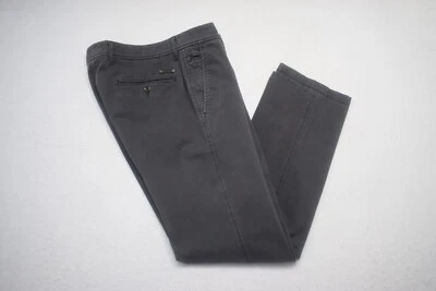 Pantalones chinos Brax Evans grises planos rectos elásticos rendimiento para hombre talla 33 x 30 Foto 1 de 4