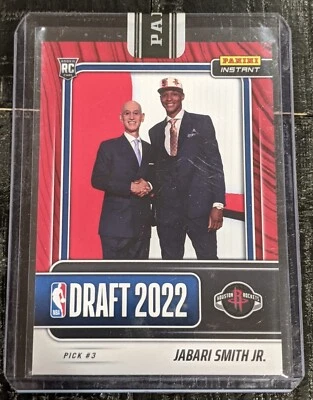 2022-23 Panini Instant JABARI SMITH JR. RC 4/25 Draft Pick #3 Rookie Rockets DN3 - Image 1 of 4